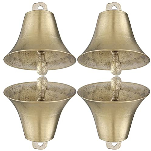 Operitacx Kupfer Schafglocke 5.20X5.20In Kleine Viehglocke Für Landwirtschaft Weide Schafe Und Ziegen Vintage Anti-Verlust Metall Schellen Mit Lautem Klang