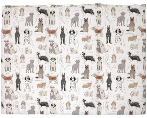 Coussin aux pépins de raisins - Taille 40x30-3 compartiments - chiens vintage- Coton Bio - Coussin thermique - Coussin aux graines - Compresse froide -