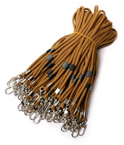 trage.band® dragonne réglable pour poignet avec mousqueton, 50 pcs kaki