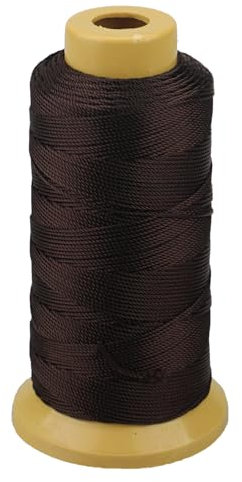 Cuerda de nailon trenzado para jardinería, marcado, proyectos de bricolaje, manualidades, mampostería (café, 1 mm-656 pies)