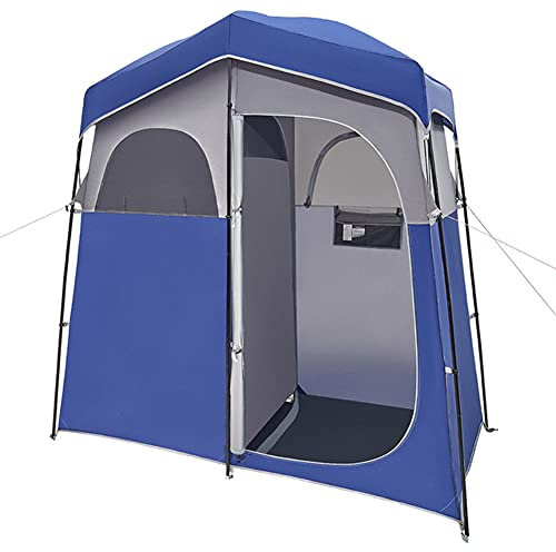Sichtschutzzelt mit 2 Räumen, Camping-Dusche, Sichtschutzzelt, tragbares Ankleidezimmer mit Tragetasche für Camping, Reisen, Strand, Umziehen im Freien