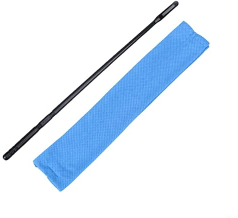 HEIBTENY Flötenputzstab + Reinigungstuch Putztuch Für Querflöte Instrumenten Reinigungstuch 34,6 cm (Stablänge), 31,7 x 5,5 cm (Reinigungstuch). Rosa, Blau, Grau(Blue)