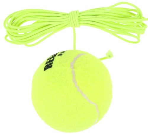 Kisangel Tennisball Mit Schnur Elastisch - Tennistrainer Rebound Ball Für Einzeltraining Im Garten Und Park - Abriebfester Filz Für Tennis Anfänger Und Trainingsgerät