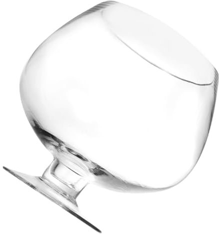 Ciieeo Round Fish Tank Glass Goldfish Aquarium Decorative Tabletop Betta Tank