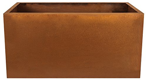 Köhko® Designer-Pflanztrog aus Cortenstahl Viva 120 x 54 x 43 cm | Pflanzkübel in Edelrost-Optik
