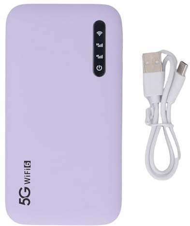 Hotspot Portatile 5G, Router di Viaggio WiFi6 con Supporto per Slot per Schede Nano SIM 16, Hotspot Mobile 5G per Viaggi Domestici, Ad Alta velocità 2,77 Gbps DL 1,25 Gbps UL