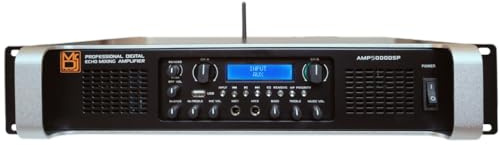 MR DJ AMP5000DSP 2Ch Class AB 5000W PA DJ Power Amplifier With Onboard DSP Bluetooth USB