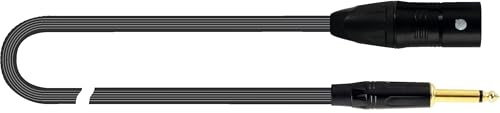 QUIK LOK - JUST/MJM-2 Cavo Audio Hi-Fi XLR Maschio/Jack TS 2 m Nero per Home Audio e Stereo