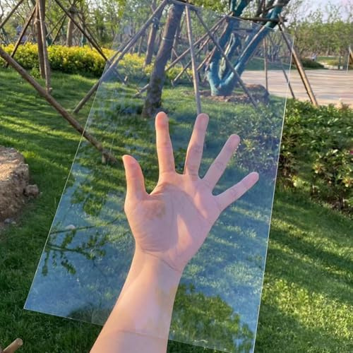 1.2mm Policarbonato Placas Transparente Tejados, Hojas de Techos Lámina Metacrilato, Planchas de Cubiertas Plástico Paneles Acrílica para Invernadero Cocheras Jardín Marquesinas(80x200cmx1.2mm)