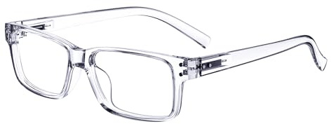 Eyekepper Reading Glasses for Men Women, Grey Tinted Lens Sunglasses | Rectangular Mens Womens Reader Eyeglasses, All-Day Comfort Spring Hinges, Fashion Cheaters, Scratch Resistant