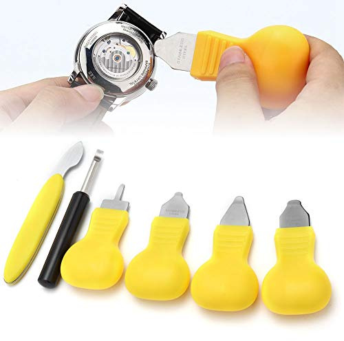 7pcs Watch Blade Back Cover Hebeln Entferner Gehäuseöffner Set Uhr Repair Tool Set Back Cover geschlossen 7 Punkte Set Batterie Größenanpassung Gürtel Ersatz Uhrmacher Repair Tool