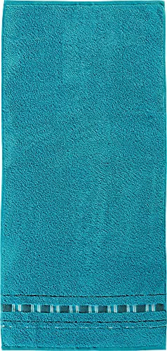 Erwin Müller Duschtuch - Achern türkis Größe 70x140 cm - 500g/m² - schnell trocknend, extra saugstark, beidseitige Schlaufen