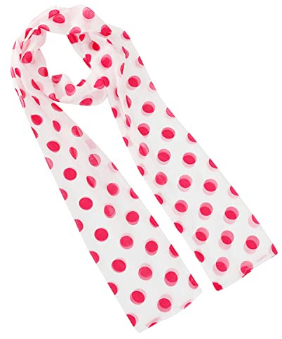 DSKOBT Damen-Schal, rosa Punkte und blaue Retro-Brille, Halloween, Party-Requisiten, Zubehör, Kostüm, 2 Stück