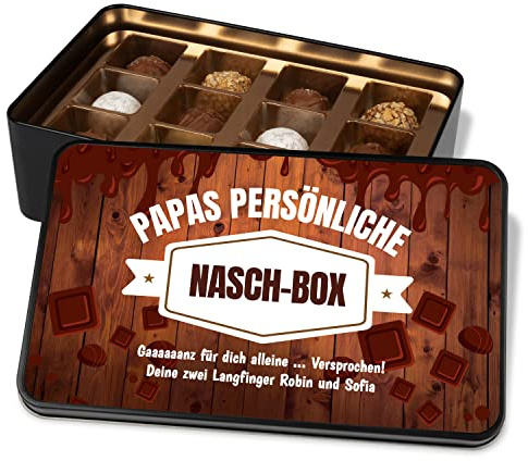 True Statements Pralinendose personalisiert mit Wunschtext – Schokoladen Geschenkbox – 12 Pralinen – Muttertagsgeschenk Vatertagsgeschenk