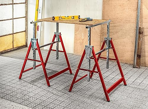 HC Tools Arbeits- Unterstellbock 2er Set Arbeitsbock Unterstellbock Stützbock Lastenträger, SH007-1