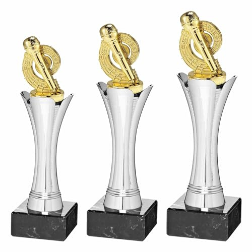 Generico Coppa Trofeo Karaoke Completo di Personalizzazione