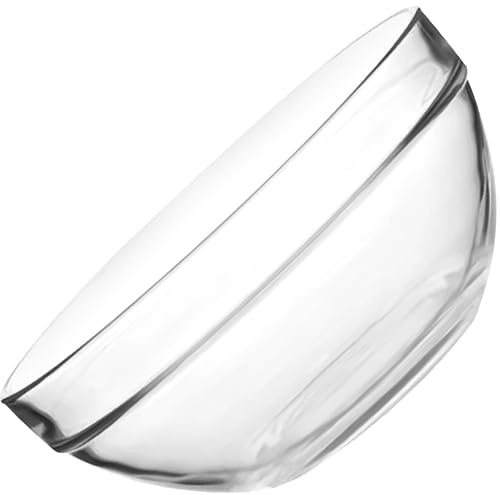 Ciieeo 2pcs Big Glass Bowl Set Glass Prep Bowls for Salad Dumpling Filling and Desserts Smooth Surface for Daily Casual Gatherings and Dinner Parties
