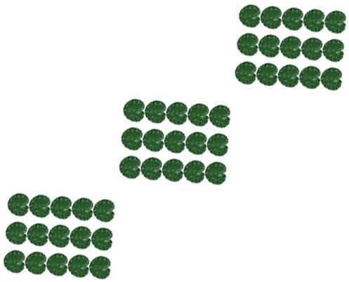 Zerodeko 45piezas Loto Artificiales Flotantes para Decoración De Jardín y Acuario Simulación Realista para Estanques y Eventos