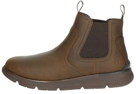 Skechers Augustino PauloBotines para hombre, marrón oscuro, 42 EU