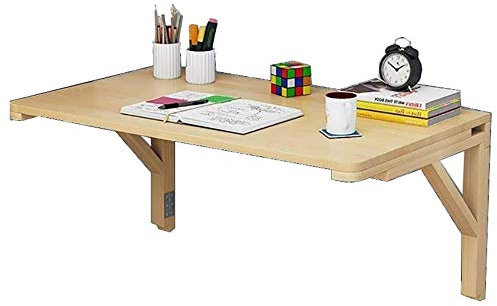 Suuim Wandmontierter Klapptisch, quadratischer Klapptisch, klappbarer Holztisch, stabile, robuste Konstruktion, Drop-Leaf-Tische für kleine Räume, 70 x 40 cm (70 x 50 cm).