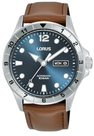 Lorus Blue Leather Automatic Watch RL469BX9