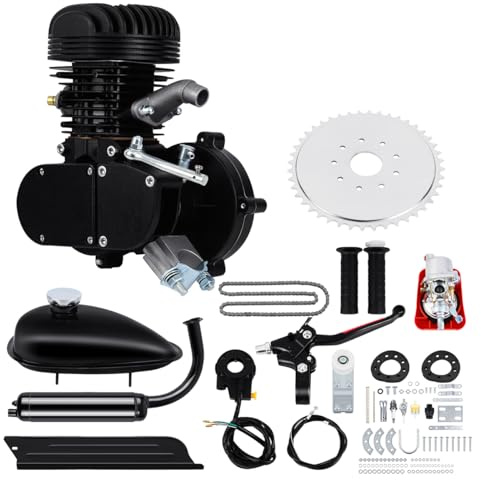H-YEEU 2 tiempos kit motor bicicleta 100cc gas motor motor motor kit negro