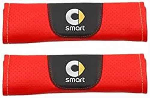 dzggs 2 Pezzi Auto Imbottiture Cinture di Sicurezza per Smart, Confortevole Traspiranti Copricintura Auto Copri Cintura Imbottiture Cinture Sicurezza Protezione