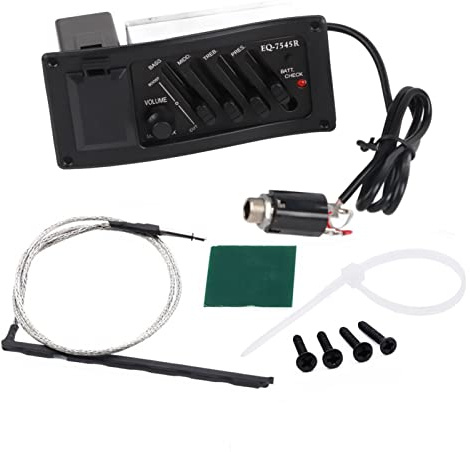 Pickup per Chitarra Professionale, Pick-up di Chitarra Classico, Chitarre di Controllo del Volume Folk con 4 Strisce per Chitarra per Chitarra Classica