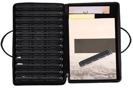 Mundharmonika Professionelles Mundharmonika Set 12 Dur Tonarten ABCEFGD Tonart 24 Löcher Polyphon(12 piece set)