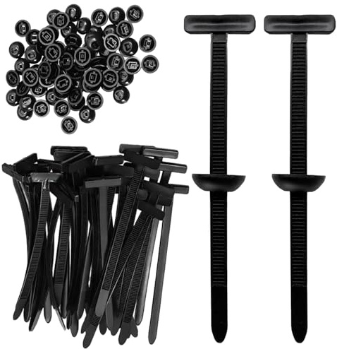 100 Pezzi Fibbia Fascetta Universale, Fascette Fermacavo in Nylon Autobloccanti Resistenti, Fascette in Plastica Multifunzionali per Auto, Casa, Riparazioni e Macchine