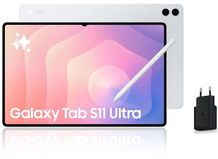 Samsung Galaxy Tab S11 Ultra 14.6'' WiFi 256 Go, Tablette Android avec Galaxy AI, DeX, Argent, S Pen et Chargeur Secteur Rapide 25W Inclus, Version FR