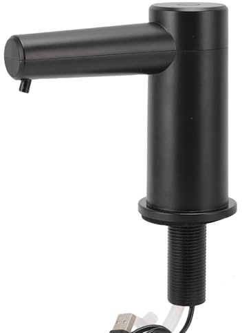 Zunate Touchless Built in Sink Soap Dispenser | Automatic Deck Mounted Pump with 2 Adjustable Dispensing Modes for Kitchen & Bathroom | for Hand & Dish Liquid (Gel Original Liquid Version)