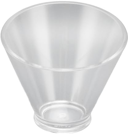 Kikumi Bol à Salade en Acrylique, Bols à Mélanger Salade Inclinés, Base Antidérapante, Bol de Service pour Pâtes et Sauces aux Fruits (Petite taille 350ML)