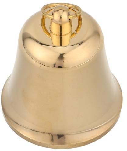 NOLITOY Campanelli in Ottone retrò per Decorazioni Fai da Te, Ciondoli a Campana Sospesi per Ornamenti Natalizi e Accessori per Collari Cani, Set di Pendenti Metallici Suono Nitido