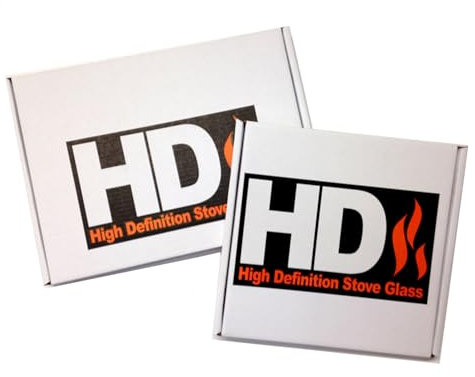 Villager A/B 185mm x 164mm high def woodburner Log Burner Multi Fuel Stove Glass