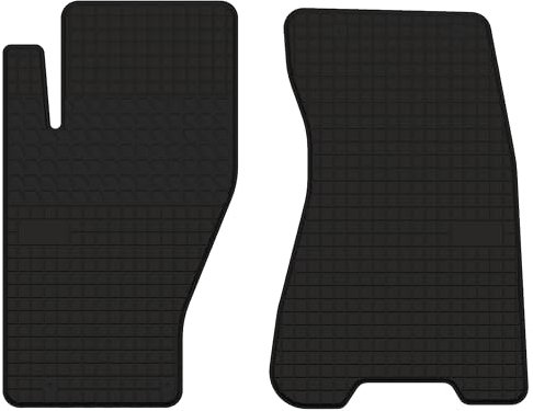 Gummimatten Vorne Gummi Fußmatten passend für Jeep Grand Cherokee WJ (1998-2005) - Passgenau Schwarz