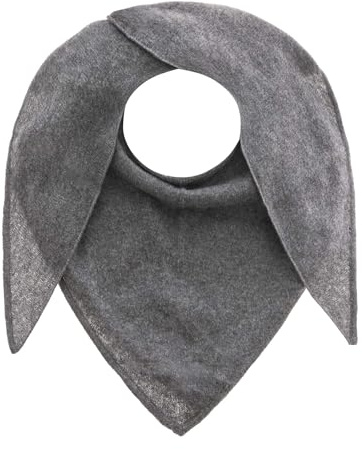 Zwillingsherz Dreieckstuch Stola Schal aus 100% Kaschmir für Damen Mädchen Jungen Kinder - Hochwertiges Cashmere Halstuch im Uni Design - Umschlagtuch - Damenschal für Frühling Herbst Winter - mgrau 922dc0.3, mittelgrau, einheitsgröße