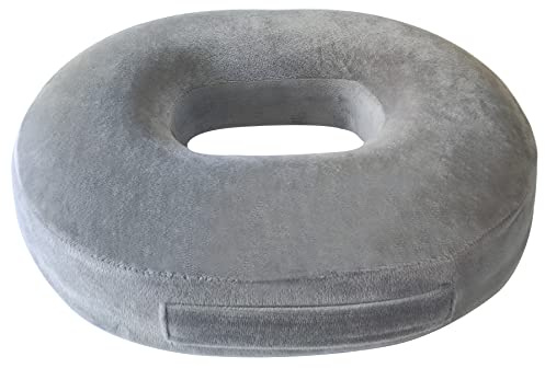 Ecosafeter Orthopedic Ring Memory Foam Cushion - Donut Cushion for Relief of Haemorrhoids and Piles, Coccyx Pain, Suitable for Wheelchair, Car Seat, Office Or Outdoor