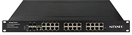 24 Ports Gigabit Ethernet Smart Managed Industrial Network Switch 1U Rack avec 4 SFP