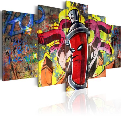 B&D XXL - Tableau Acoustique 100x50 cm 5 Parties - Décoration Murale Anti-Bruit Isolation Phonique Bureau Chambre Panneau Insonorisant Impression sur Toile - Artistique 020105-13