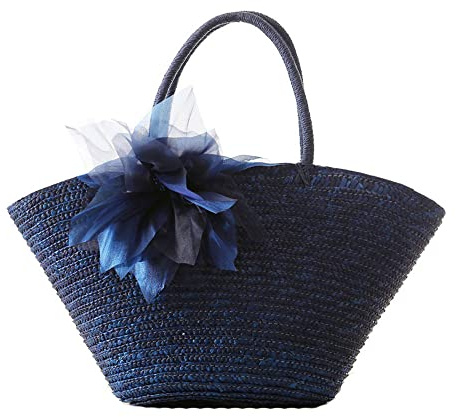 Hixingo Bolso de la Paja Mujeres Bolso Playa Grande Bolso de Hombro Verano Boho Totes de Playa Ratán Tejidas a Mano Para Viajes, Compras y Vacaciones