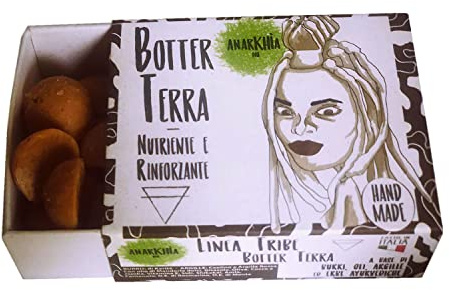 Botter Terra - Maschera Capelli Rinforzante e Stimolante - Impacco Pre Shampoo Solido Da Sciogliere In Acqua per cute e lunghezze con Burri, Oli, Argille ed Erbe ayurvediche - 50 Grammi