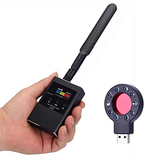 Detector de Cámara Oculta, Anti espía, Insectos, Dispositivo de Escucha, Rastreador GPS, Detectores, Barredora de Insectos, Escáner de Señal Inalámbrico RF para Viajes de Oficina en Casa