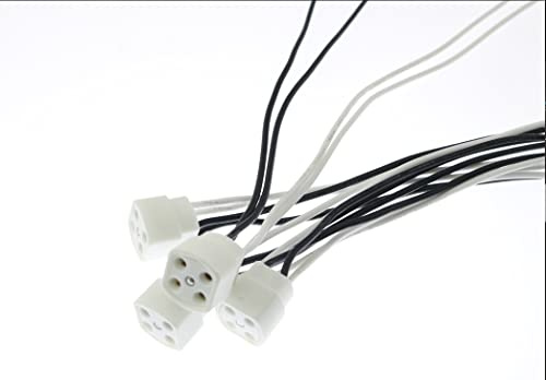 BLLNDX 4PCS 25cm G10Q Base Lamp Holder G10Q 4-Pin Circline Round Fluorescent LED Tube Lamp Ceiling Light Socket