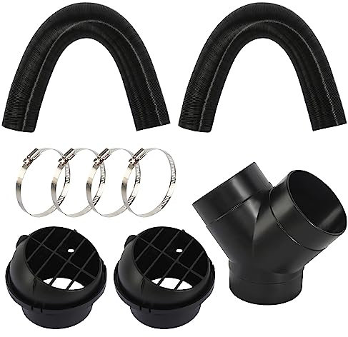 Diesel Heater Exhaust Pipe Set 75mm Y Piece Diesel Heater Ducting 75mm Tube Accessories Parking Heating Hose Night Pipe Kit Outlet Hose