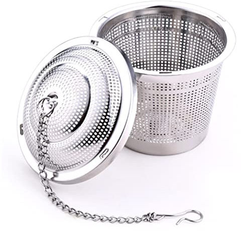PRETYZOOM Filtre à Thé en Acier Inoxydable 304 Infuseur à Thé Crochet pour Tasse en Vrac et Herbes Accessoire Pratique Cuisine Voyages