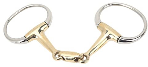 flexman Filetto Ad Anello, Filetto a Bocca Sciolta in Acciaio Inossidabile da 135 mm, Filetto per Equitazione, Filetto Ad Anello Sciolto per Cavallo per Regalo per Amici All'Aperto