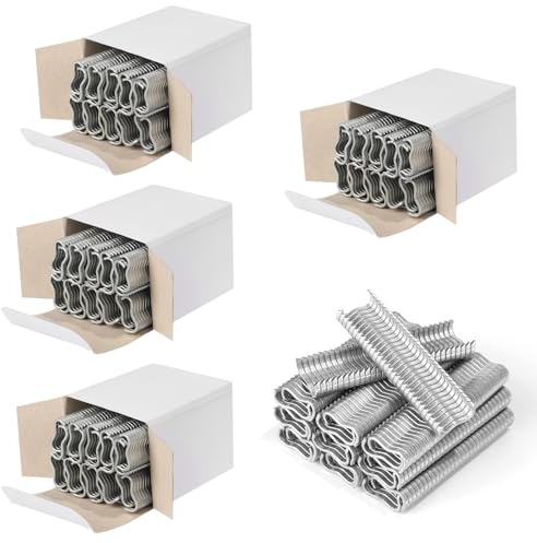 DBREAKS 2400 Stück Zange Clips, Front-Drahtklammern, Zaunklammern Zur Befestigung und Reparatur von Maschendraht und Pet Käfige, Reparatur Clips