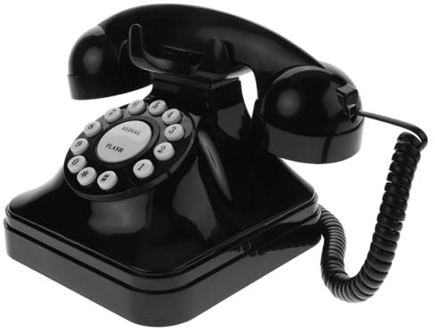 Cabilock Teléfono Antiguo Vintage Retro Cable Teléfono Hogar Decoración De Escritorio para Casa