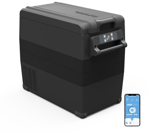 Alpicool NCF55 55L Frigoriferi Portatile Elettrico Frigorifero per Auto Congelatore 12V 24V DC/AC Mini Frigo per Viaggio, Picnic, Campeggio Uso Esterno, da -20℃ a 20℃(nero)